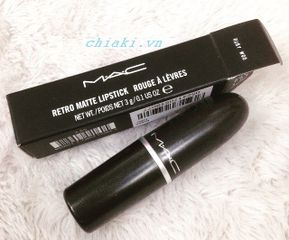 Son MAC Ruby Woo - Đỏ Siêu Lì, Bóng Đẹp Tự Nhiên, Son Môi Chuyên Nghiệp Phù Hợp Với Tất Cả Dịp