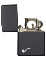 Bật Lửa Zippo Pipe Lighters Đen Mờ 218PL - Thiết Kế Đặc Biệt Cho Người Hút Tẩu - Hàng Chính Hãng Mỹ