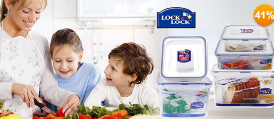 Bộ 5 Hộp Đựng Thực Phẩm Lock&Lock HPL852NL05 - Nhựa PP An Toàn, Thiết Kế Chắc Chắn, Tiện Dụng Trong Lò Vi Sóng, Tủ Lạnh