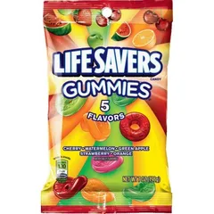 Kẹo dẻo Mỹ Lifesaver Gummies 5 vị trái cây 99g