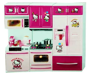 Bộ đồ chơi nhà bếp nấu ăn Hello Kitty hiện đại dùng pin 8922-4