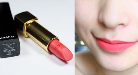 Son Chanel Rouge Allure Velvet 43 La Favourite - Son môi hồng cam trẻ trung, năng động, bền màu, dưỡng ẩm, chất lượng cao cấp từ Pháp