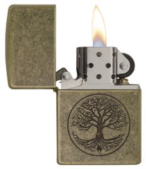 Bật Lửa Zippo 29149 Tree of Life Chính Hãng - Họa Tiết Cây Cổ Thụ Đẹp, Sành Điệu - Quà Tặng Ý Nghĩa Cho Fan Zippo