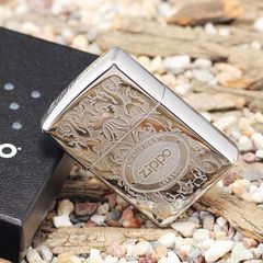 Bật Lửa Zippo 24751 Vương Miện - Bật Lửa Mỹ Chống Gió Cao Cấp, Hàng Chính Hãng, Thiết Kế Sang Trọng, Đầy Phong Cách