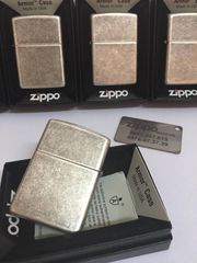 Bật Lửa Zippo Windproof 28973 Armor - Thiết Kế Cổ Điển Mạ Chrome Xám Bạc, Chống Gió, Cảm Giác Cầm Chắc Tay