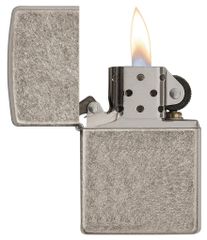 Bật Lửa Zippo Windproof 28973 Armor - Thiết Kế Cổ Điển Mạ Chrome Xám Bạc, Chống Gió, Cảm Giác Cầm Chắc Tay