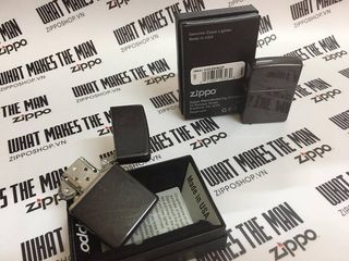 Bật Lửa Zippo Windproof 29431 - Thiết Kế Cổ Điển Sang Trọng, Màu Xám Chống Gió, Bất Gì Cũng Đánh Lửa Nhạy Bén