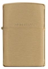 Bật Lửa Zippo 204 Brushed Solid Brass - Bật Lửa Đồng Vàng Xước Văn Ngang, Chính Hãng Mỹ, Chống Gió Tốt, Quà Tặng Độc Đáo