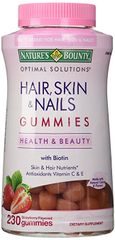 Kẹo Dẻo Nature's Bounty Hair Skin Nails Gummies - Bổ Sung Đẹp Da, Tóc, Móng, Hương Vị Ngon Miệng, Hỗ Trợ Sức Khỏe Rạng Rỡ