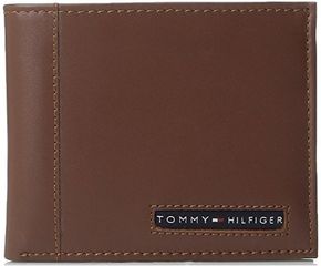 Ví Nam Tommy Hilfiger Men's Thin Sleek Casual Bifold Wallet Tan
