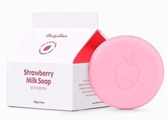 Xà phòng hỗ trợ cải thiện mụn Hàn Quốc Strawberry Milk Soap