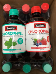 Nước Diệp Lục Swisse Chlorophyll 500ml Úc - Thực Phẩm Bổ Sung Dinh Dưỡng, Giải Độc, Hỗ Trợ Tiểu Đường, Dễ Uống Hương Vị Dâu Bạc Hà