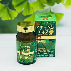Viên Uống Bổ Não Ichoha Ekisu Plus - Hỗ Trợ Tuần Hoàn Não, Cải Thiện Trí Nhớ, Tăng Cường Tập Trung, Chiết Xuất Bạch Quả - 90 Viên