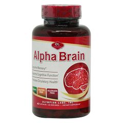 Viên uống Alpha Brain Olympian Labs - Hỗ trợ tuần hoàn não và cải thiện trí nhớ, tăng cường khả năng tập trung, 60 viên