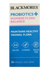 Men vi sinh Blackmores Probiotics+ Women's Flora Balance - Hỗ trợ sức khỏe vùng kín với 2.3 tỷ lợi khuẩn Lactobacillus GR-1™ và RC-14™