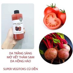 Sữa Rửa Mặt Rau Củ Quả Super Vegitoks Cleanser 300ml - Tẩy Trang, Chăm Sóc Da, Thải Độc Cho Da Sáng Khỏe, An Toàn Cho Mọi Loại Da