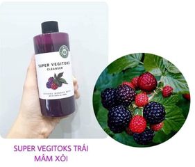 Sữa Rửa Mặt Rau Củ Quả Super Vegitoks Cleanser 300ml - Tẩy Trang, Chăm Sóc Da, Thải Độc Cho Da Sáng Khỏe, An Toàn Cho Mọi Loại Da