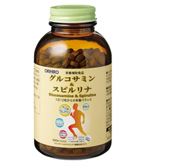 (Hàng nhập khẩu) Tảo Glucosamine & Spirulina Orihiro Nhật Bản 900 viên