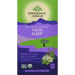 Trà Tulsi Sleep Organic India hỗ trợ cải thiện mất ngủ