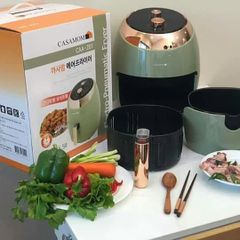 Nồi Chiên Không Dầu Casamom Hàn Quốc 5.5L - Thiết Kế Sang Trọng, Chiên Rán Ít Dầu, Hỗ Trợ Đun Nấu Hiệu Quả