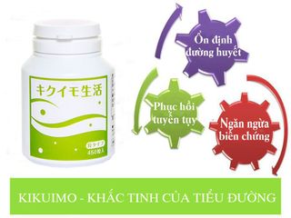 Viên uống Kikuimo Seikatsu - Hỗ trợ sức khỏe người tiểu đường, cân bằng dinh dưỡng, ngăn ngừa biến chứng - Hộp 450 viên