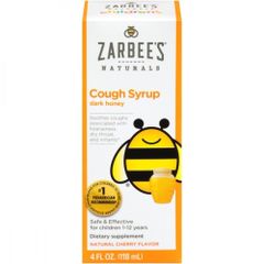 Siro ho Zarbee's Cough Syrup Dark Honey cho bé từ 12 tháng