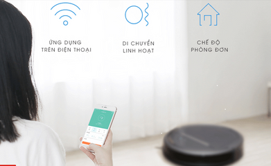 Robot hút bụi Ecovacs Deebot DD35 - Điều khiển từ xa, quét, hút và lau thông minh, thiết kế hiện đại và tiện lợi cho gia đình