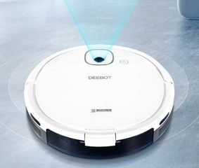 Robot Hút Bụi Ecovacs Deebot DJ35 - Công Nghệ Mắt Thần Thông Minh, Tự Động Vệ Sinh, Điều Khiển Qua App - Dễ Dàng Sử Dụng