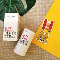 Thanh Lăn Trị Mụn Red Peel Clear Stick Hàn Quốc - Hỗ Trợ Loại Bỏ Mụn Đầu Đen, Bã Nhờn và Tạp Chất, Dễ Dàng Sử Dụng