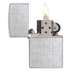 Bật Lửa Zippo Linen Weave 28181 Mạ Chrome Vân Xước - Thiết Kế Đặc Biệt, Sang Trọng và Chất Lượng Cao