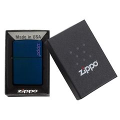 Bật Lửa Zippo Navy Matte 239ZL - Bật Lửa Chất Lượng Cao với Logo Zippo, Màu Xanh Hải Quân Ấn Tượng