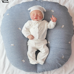 Gối Chống Trào Ngược Rototo Bebe Cao Cấp Hàn Quốc - Vải Ripple Nhăn, Hỗ Trợ Trẻ Từ Sơ Sinh, Thiết Kế Dễ Dàng Vệ Sinh