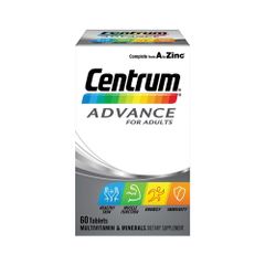 Vitamin Tổng Hợp Centrum Advance For Adults Dành Cho Người Dưới 50 Tuổi - Bổ Sung 25 Chất Dinh Dưỡng Thiết Yếu, Giúp Tăng Cường Sức Khỏe
