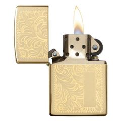 Bật Lửa Zippo Venetian Brass 352B Đồng Vàng Họa Tiết Ý - Thiết Kế Tinh Xảo Sang Trọng Dành Cho Người Sành Điệu