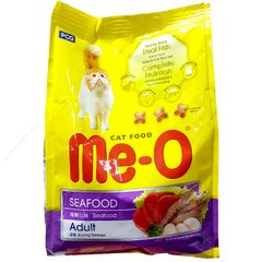 Thức ăn hạt cho mèo trưởng thành Me-O Cat Seafood vị hải sản - Dinh dưỡng hoàn hảo cho mèo khỏe mạnh 350g