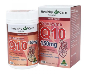 Viên uống Coenzyme Q10 150mg Healthy Care Úc - Hỗ trợ sức khỏe tim mạch và năng lượng, 100 viên