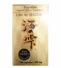 Viên uống Fucoidan Umi No Shizuku 310mg Nhật Bản - Hỗ trợ sức khỏe, tăng cường miễn dịch với tinh chất từ tảo biển và nấm Agaricus