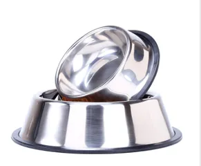 Bát ăn inox không rỉ sét cho chó mèo - Dụng cụ ăn uống cao cấp, chống trơn trượt, dễ vệ sinh, nhiều kích thước lựa chọn