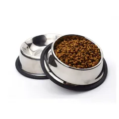 Bát ăn inox không rỉ sét cho chó mèo - Dụng cụ ăn uống cao cấp, chống trơn trượt, dễ vệ sinh, nhiều kích thước lựa chọn