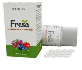 Viên uống Fresa Whitening & Sunblock Nhật Bản
