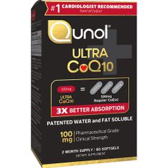 Viên uống hỗ trợ tim mạch Qunol Ultra CoQ10 100mg - Cải thiện sức khỏe tim mạch và ổn định đường huyết - Sản phẩm từ Mỹ