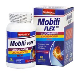 Viên Uống Hỗ Trợ Cải Thiện Xương Khớp Pharmekal Mobili Flex 60 Viên - Bổ Sung Glucosamine Giúp Khớp Linh Hoạt, Giảm Đau Nhức