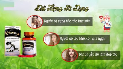 Viên uống Strong Hair hỗ trợ chống rụng tóc, cải thiện tóc yếu - Sản phẩm thiên nhiên từ Học viện Quân Y, 30 viên