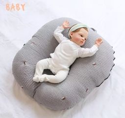Gối Chống Trào Ngược Rototo Bebe Cao Cấp Hàn Quốc - Vải Ripple Nhăn, Hỗ Trợ Trẻ Từ Sơ Sinh, Thiết Kế Dễ Dàng Vệ Sinh