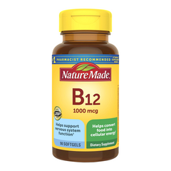Viên uống bổ sung Vitamin B12 Nature Made 1000 Mcg - Hỗ trợ sức khỏe, tăng cường năng lượng, 90 viên cho người ăn chay và phụ nữ mang thai
