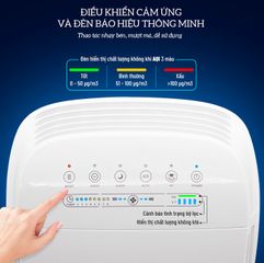 Máy Lọc Không Khí 5 Trong 1 Nagakawa NAG3501M - Thiết Bị Bảo Vệ Sức Khỏe Gia Đình, Hệ Thống Lọc Đa Chức Năng, Tiết Kiệm Điện Năng