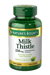 Viên uống hỗ trợ thải độc gan Nature’s Bounty Milk Thistle 250mg - Hộp 200 viên - Giải độc gan, phục hồi sức khỏe, hàng Mỹ