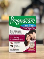 Viên uống tăng khả năng thụ thai Pregnacare Him & Her Conception - Hỗ trợ sức khỏe sinh sản, bổ sung vitamin và khoáng chất thiết yếu cho vợ chồng mong có con.