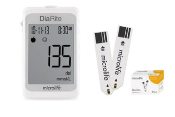 Máy Đo Đường Huyết Microlife DiaRite BGM - Thiết Bị Kiểm Tra Đường Huyết Tại Nhà Chính Xác Nhanh Chóng Trong 5 Giây