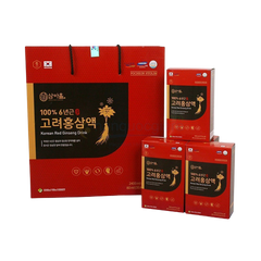 Nước Hồng Sâm Jeong Won 6 Năm Tuổi Cao Cấp Hàn Quốc - Hộp 30 Gói x 80ml, Bồi Bổ Sức Khỏe và Tăng Cường Miễn Dịch